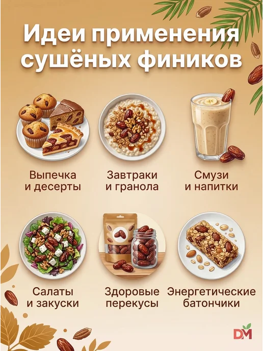 Финики Мазафати натуральные без сахара 1 кг, 1 кг, фото 3