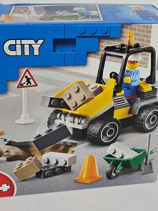 LEGO City «Строительный фронтальный погрузчик», черный, фото 2