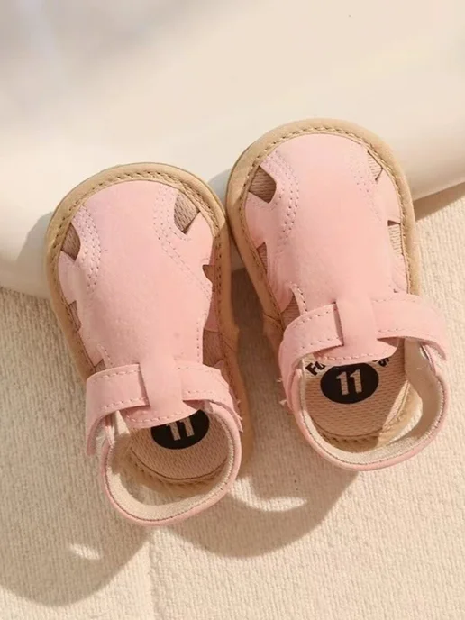 MileaKids Пинетки сандалии для малышей, розовый, фото 2