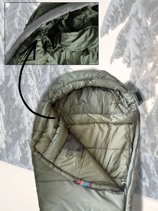 Tramp Спальный мешок Трамп Fjord T-Loft Compact Olive (правый), зеленый, фото 5