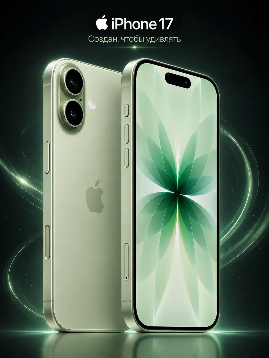 iPhone 17 256GB Sage eSim + eSim Apple 841908254 купить в интернет‑магазине Wildberries