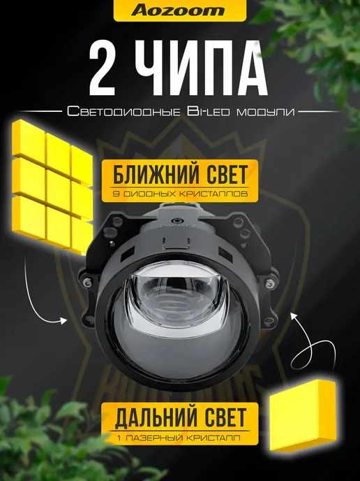 AoZoom Линзы Z1 Pro для адаптив фар BMW 1 E81 E87 2004–2011, 2 шт, фото 6
