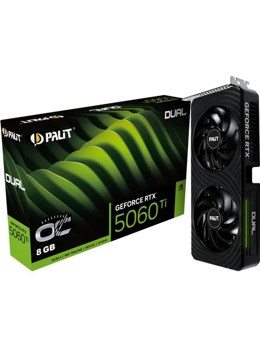 Palit Видеокарта RTX 5060 Ti 8 ГБ RTL (NE7506TT19P1-GB2062D), черный, фото 3