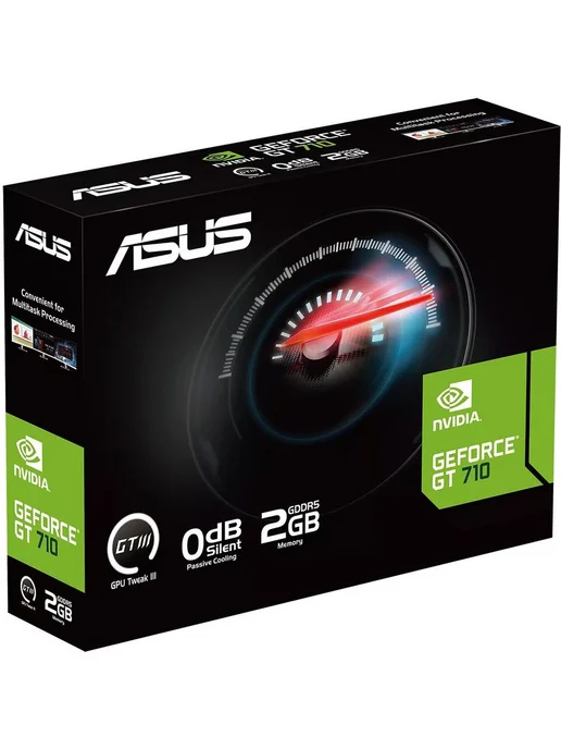 Asus Видеокарта GT 710 2 ГБ RTL (90YV0ALA-M0NA00), синий, фото 5