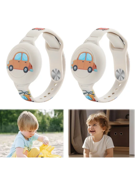 Детский силиконовый браслет для AirTag, водостойкий, мультяш, вариант, фото 2
