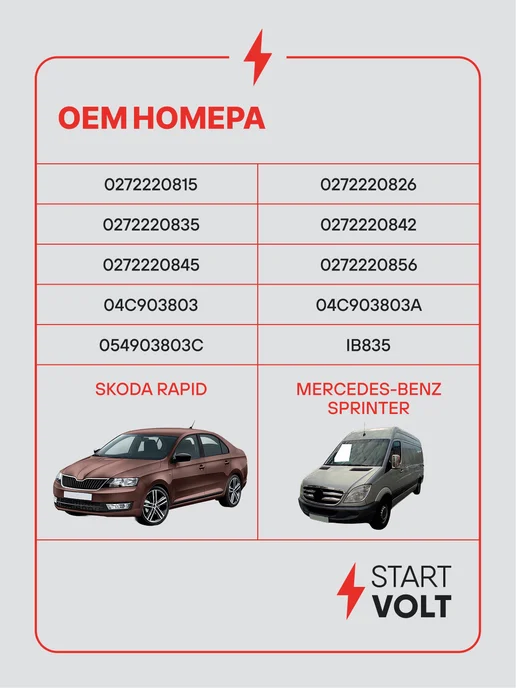 STARTVOLT Регулятор напряжения генератора VAG Rapid Mercedes Sprinter, вариант, фото 2