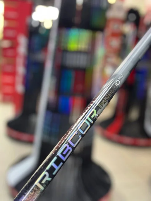 CCM Клюшка Ribcor Trigger 10 Pro Chrome Jr Левый P28+1 4 F40, синий, фото 8