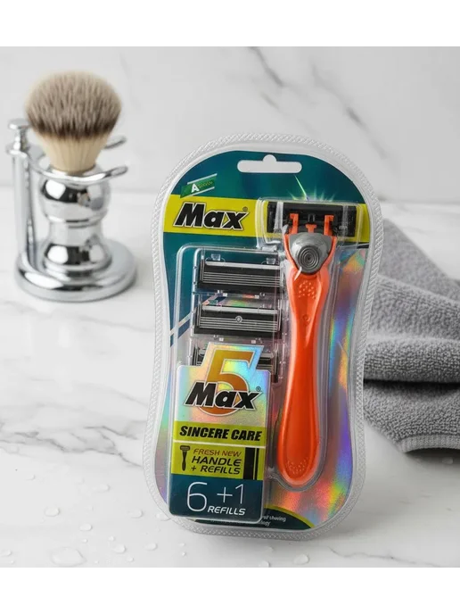 Мужская Бритва MAX 5 Sincere care, 6 сменных, вариант