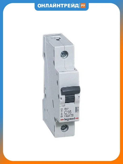 Legrand Выключатель автоматический модульный 1п C 25А 4.5кА RX3, 25А