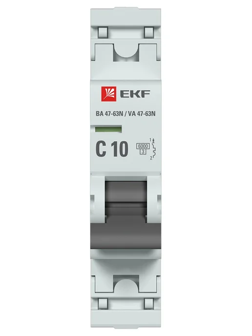 EKF Выключатель автоматический модульный 1п 10А 6кА PROxima, белый, фото 2