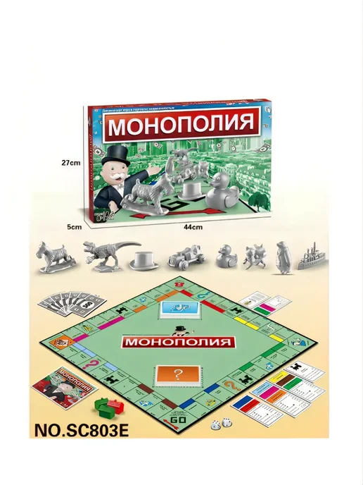 Настольная игра Монополия классическая для всей семьи, красный, фото 4