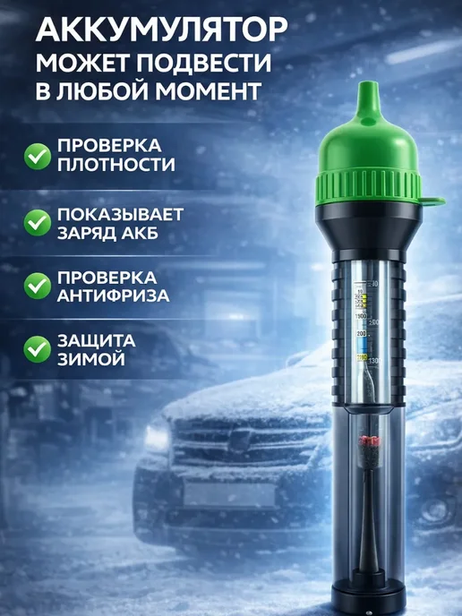 АР1704 Ареометр для аккумулятора автомобиля антифриза АКБ тестер, вариант, фото 5