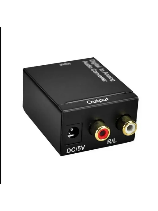 Digital to analog Audio Converter Конвертер аудио сигнала, черный, фото 2