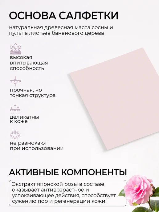 Institute ESTELARE Korea Матирующие салфетки в футляре с японской розой, 100 шт, 100 шт, фото 5