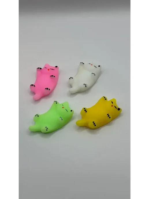 www_dia Таба сквиш котик антистресс игрушка, белый, фото 5
