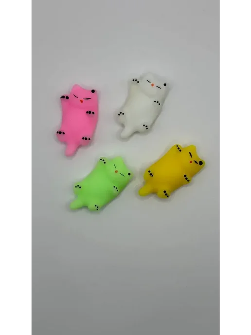 www_mili Таба сквиш котик антистресс игрушка, белый, фото 3