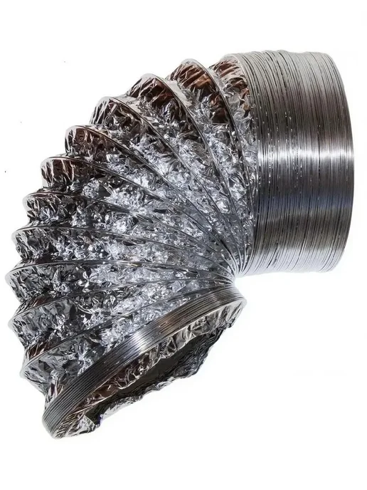 VENTLUK Воздуховод 160 мм 4 м гофрированный с хомутами, 5 м, фото 4