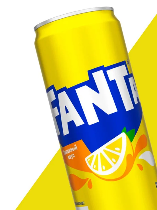fanta Фанта лимон 12 шт по 330мл, 12 шт, 330 мл, фото 3