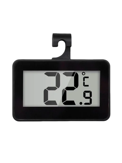 Digital-термометр для холодильника LCD дисплей, черный, черный, фото 7