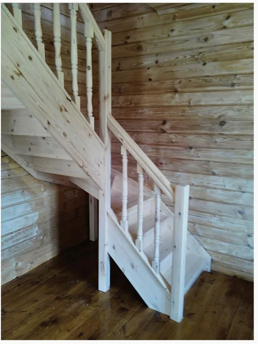 StairShop Лестница на второй этаж проем от 1200х2570 мм (левая), 1200x2570 мм, фото 8