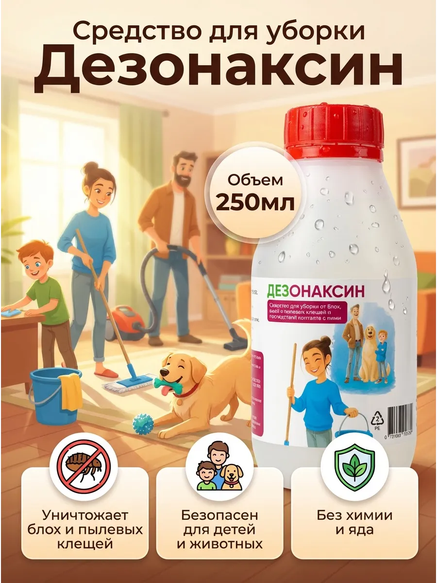 Средство от пылевых клещей, блох, клопов
