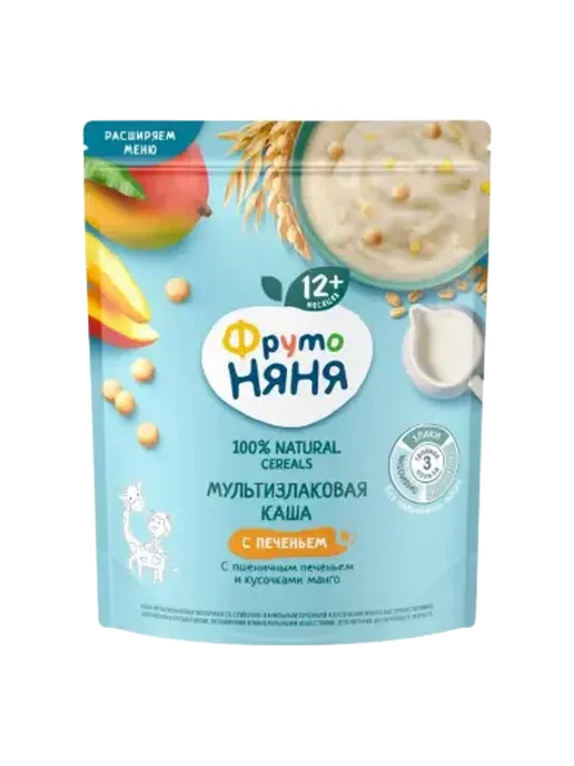 ФрутоНяня Каша мультизлаковая молочная 200г, 200 г