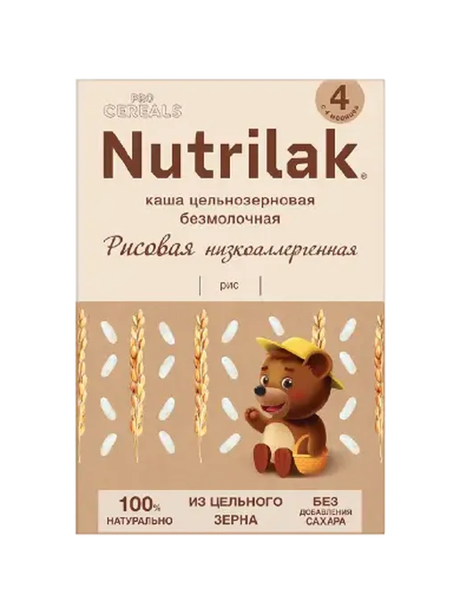Нутрилак Премиум Каша безмолочная Рисовая 200г, 200 г