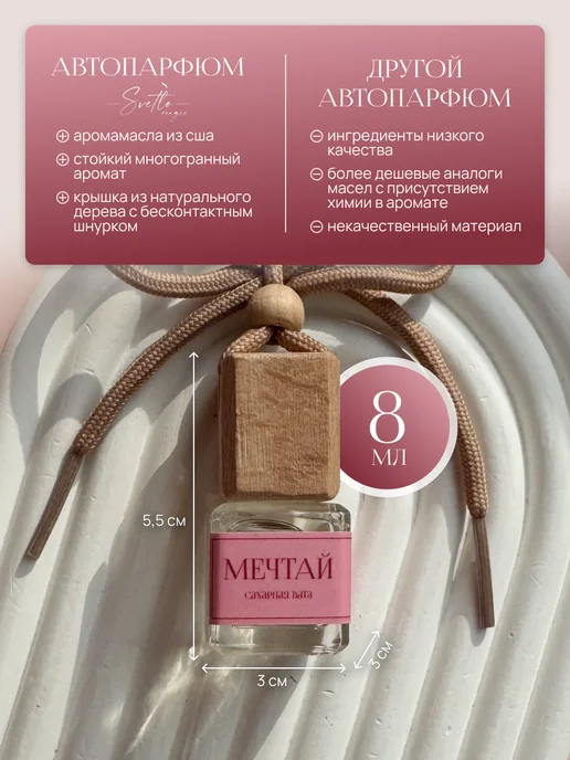 Svetlomagic Ароматизатор в машину премиальный Сахарная вата, вариант, фото 4