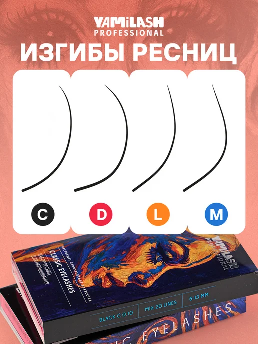 YAMiLASH PROFESSIONAL Пучки для наращивания №25 3D L0.07 8-15 мм, вариант, фото 7