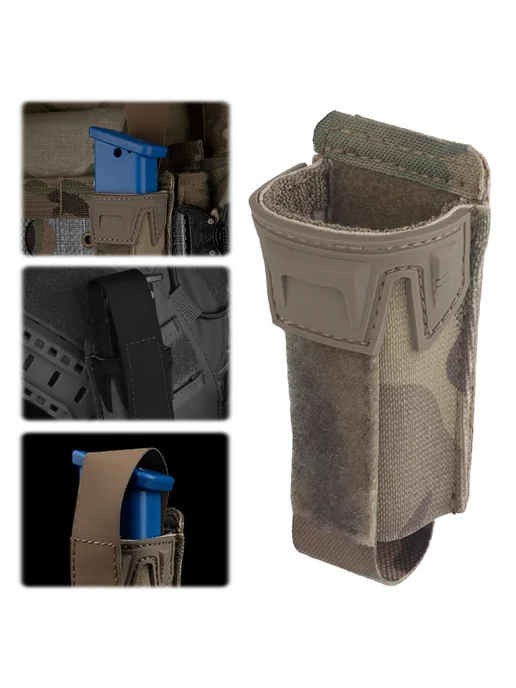 Магазинный подсумок для 9мм Airsoft, 1отд. K-тип, MOLLE, вариант, фото 2