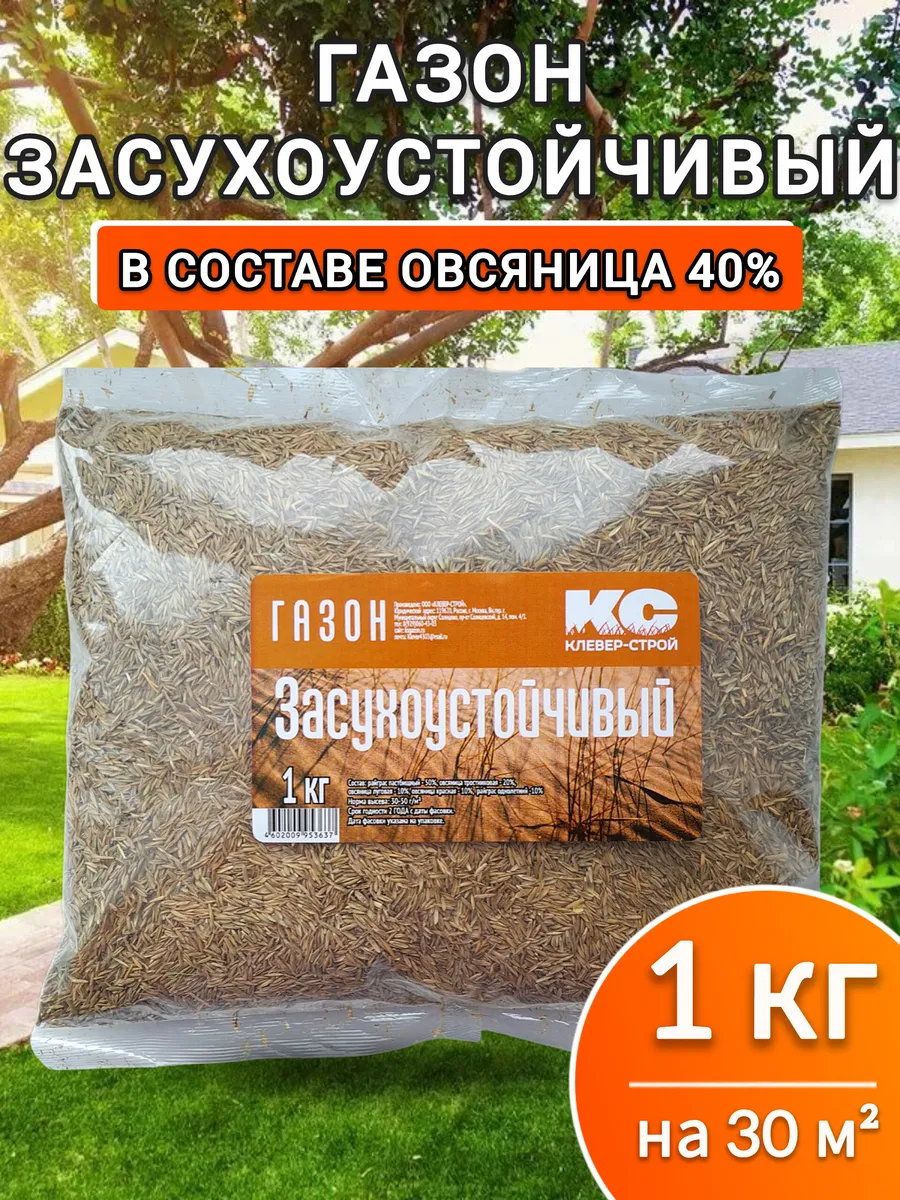 Газонная трава семена Засухоустойчивая 1 кг