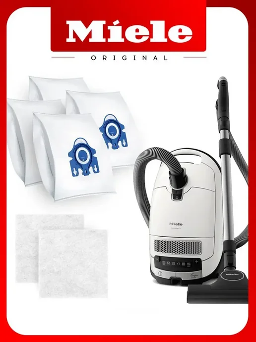 Miele Мешки для пылесосов GN HyClean 3D Pure 4мешка + 2 фильтра, 4 шт, фото 8