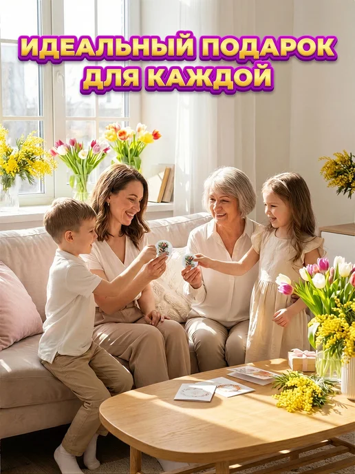 Филькина грамота Магниты на холодильник акриловые 8 марта 3 штуки, подарок, Магнит акриловый 1 штука, фото 4