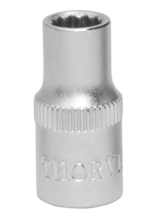 THORVIK Головка торцевая 12-гранная 1 4" 4 мм, S11S12040, серый, фото 7