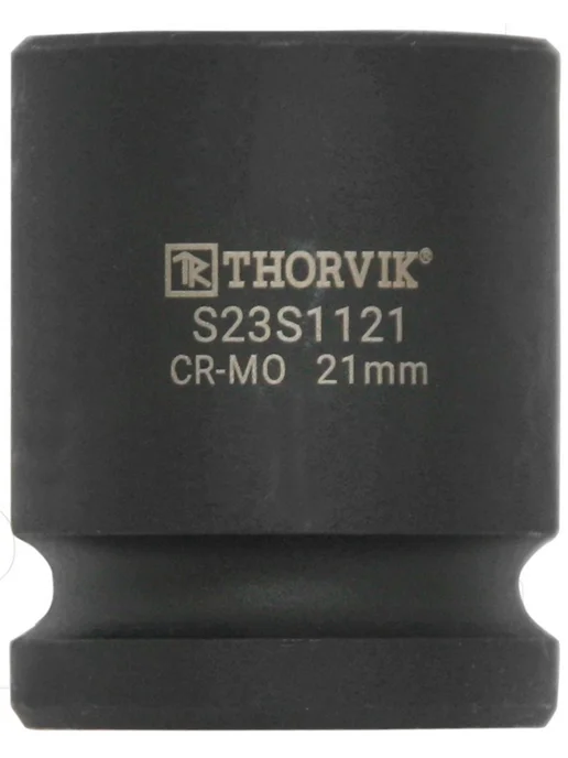 THORVIK Головка торцевая ударная 1 2" 21 мм, S23S1121, черный, фото 2