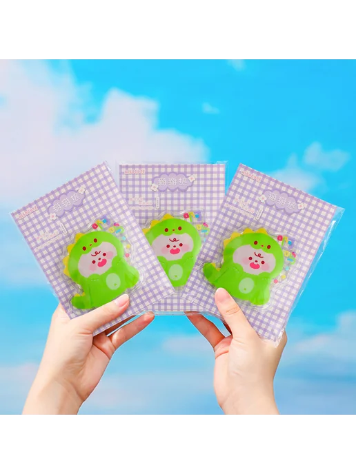 Набор из 6 грелок рук, многораз. карманных, Green Dinosaur, зеленый, фото 7