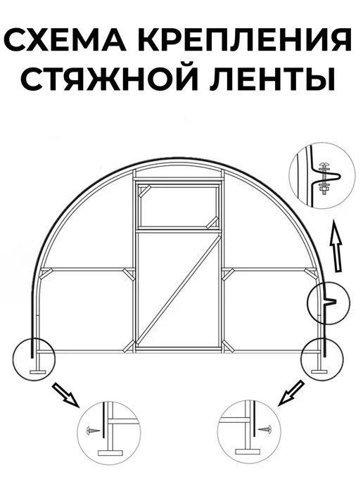 ПЛАСТИК-ON Стяжная крепежная лента для поликарбоната 0.55х20мм 25м, вариант, фото 3