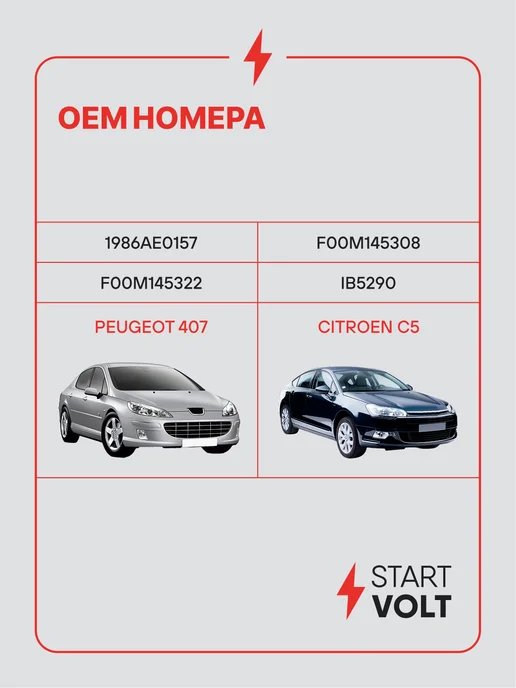 STARTVOLT Регулятор напряжения генератора Peugeot 407 Citroen C5, вариант, фото 2