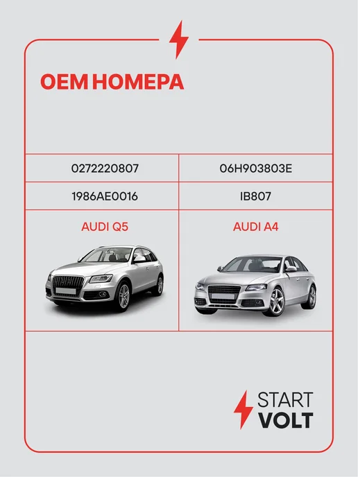 STARTVOLT Регулятор напряжения генератора VAG Q5 A4, вариант, фото 2