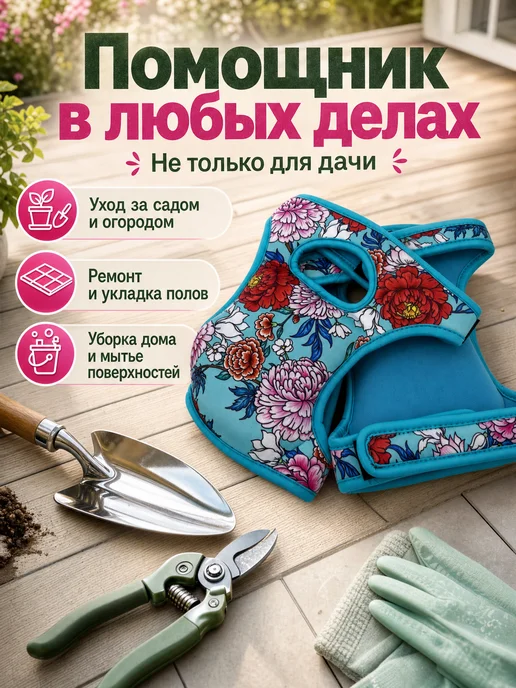 DF Ogorodoff Наколенники Садовые для дачи и огорода, голубой, фото 5