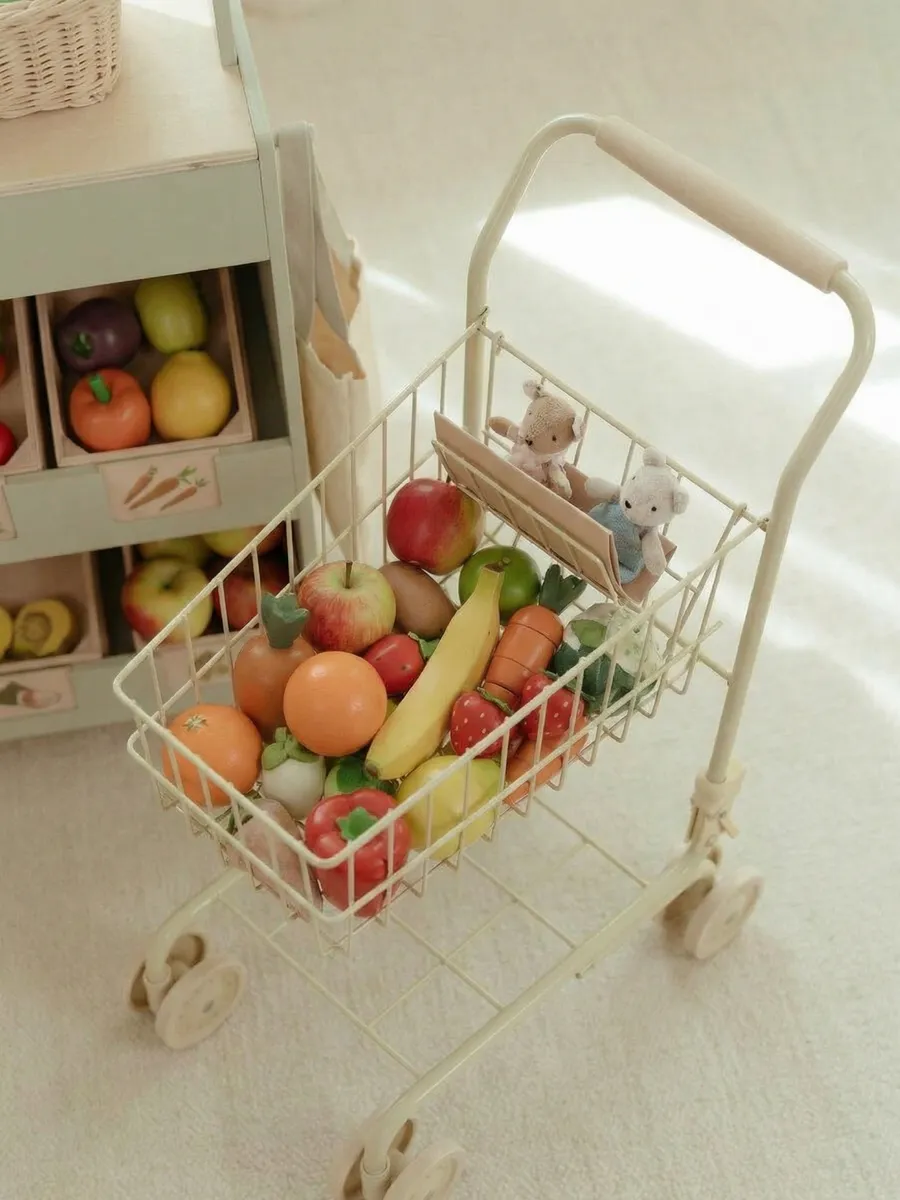 Тележка детская продуктовая корзинка супермаркет