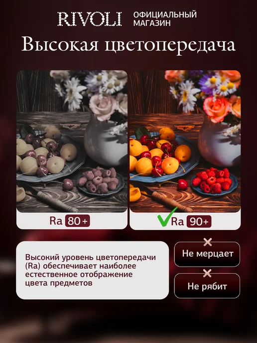 Rivoli Люстра потолочная светодиодная с пультом 132 Вт 33м2, 132 Вт, фото 8