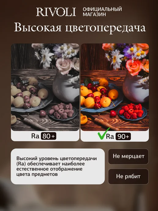 Rivoli Люстра потолочная светодиодная с пультом 85 Вт 22м2, 85 Вт, фото 8