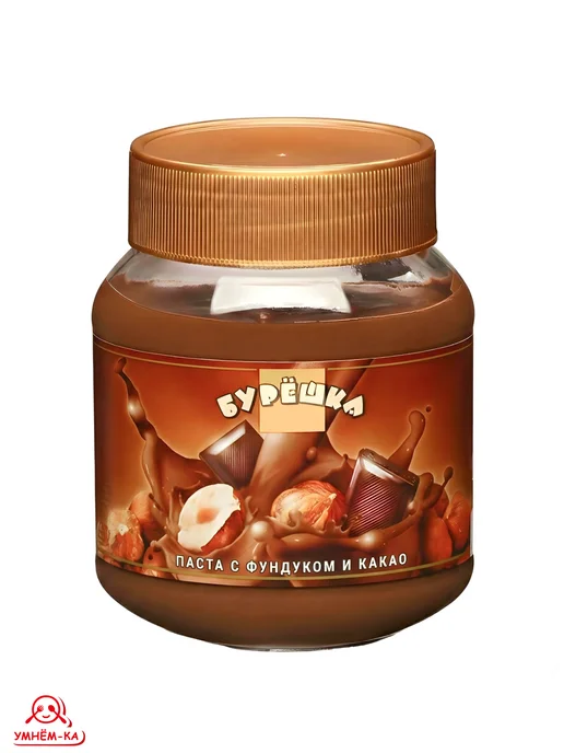 Бурешка Паста с фундуком и какао 2*350 гр, 2x350, 350 г, фото 7