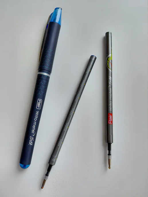 FLAIR Ручка Writo-Meter Silk со сменными стержнями, синий, фото 2