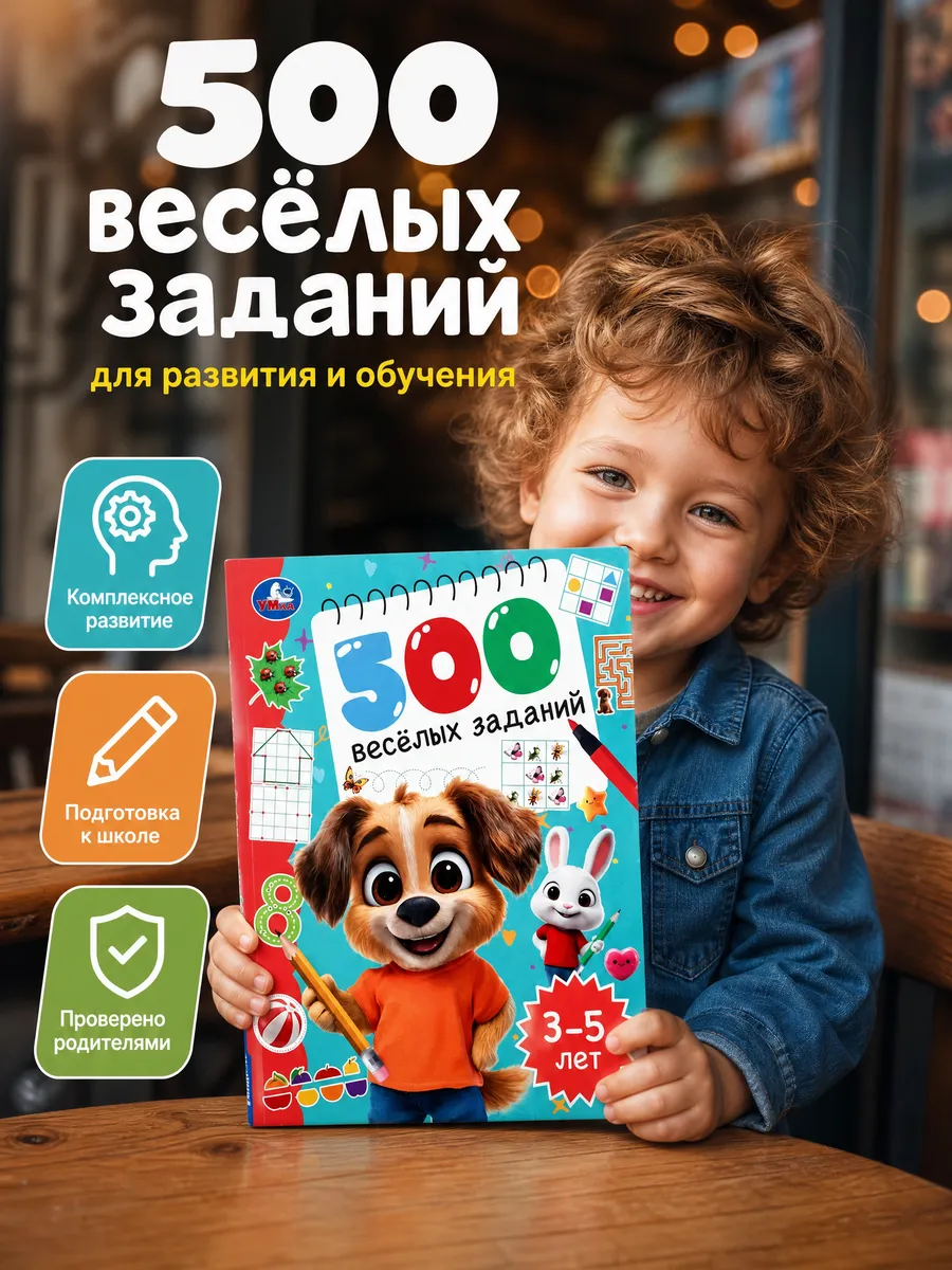 Книга для детей развивающая в мягкой обложке