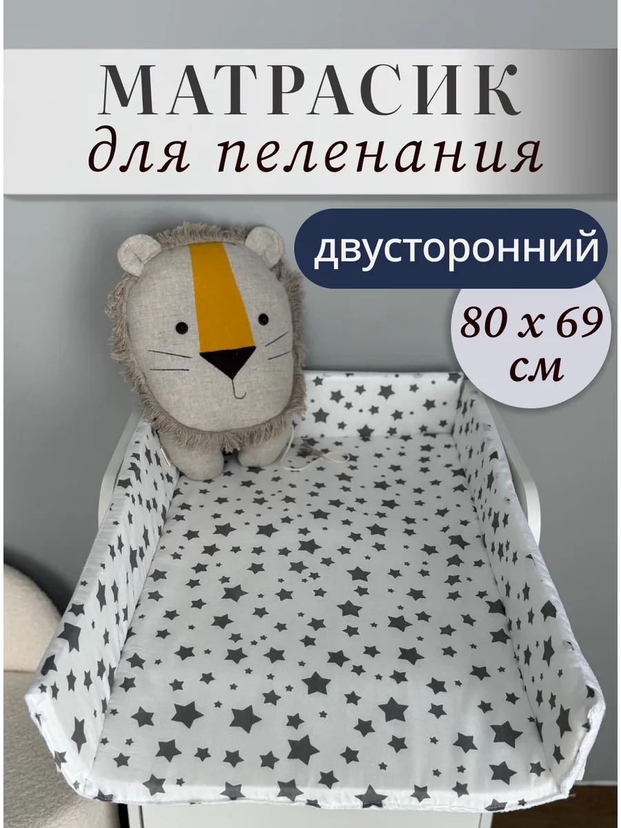 Матрасик для пеленального столика двусторонний