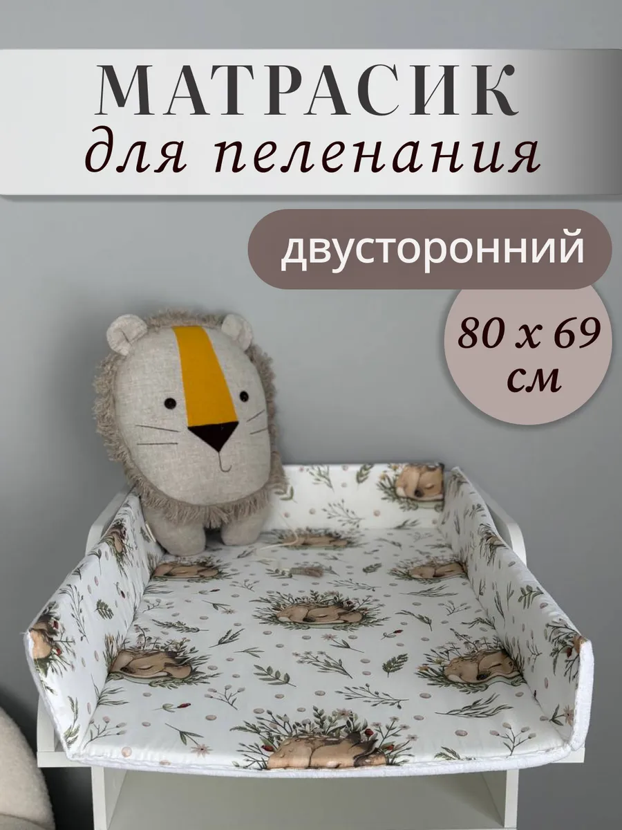 Матрасик для пеленального столика двусторонний