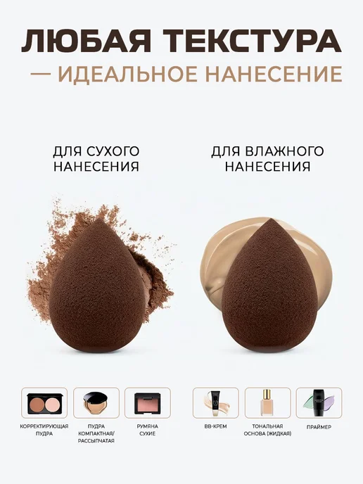 JENNY HAIR Спонж для макияжа набор с пуховкой и повязкой, бежевый, фото 4