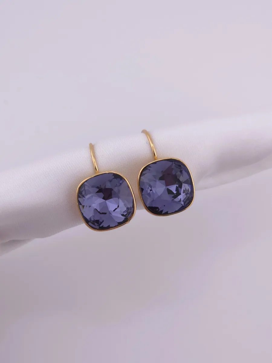 Серьги с кристаллом Swarovski